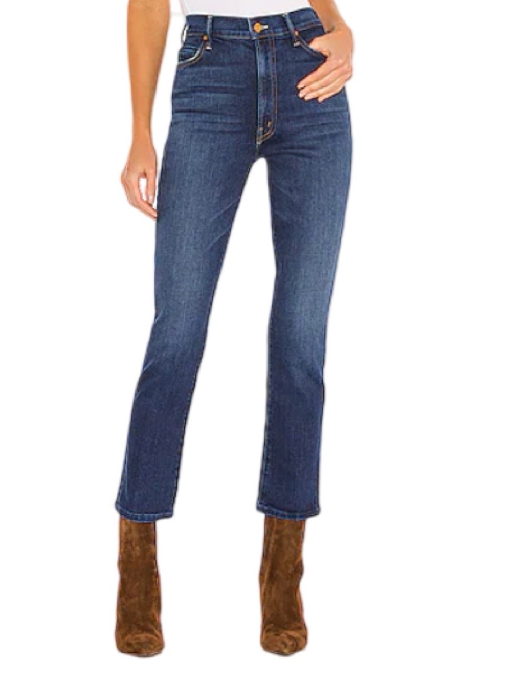 MOTHER The Swooner Rascal Ankle Straight Leg Denim Jeans Until Next Time Size 29